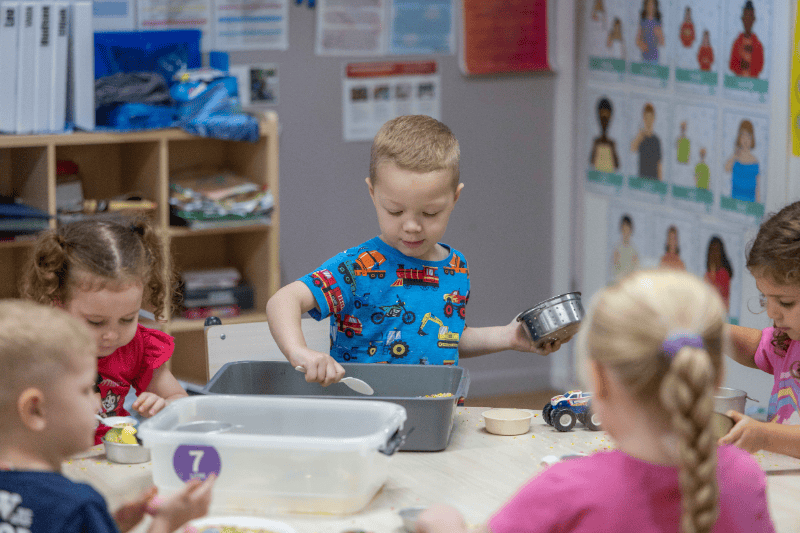 Children playing together at an early learning centre